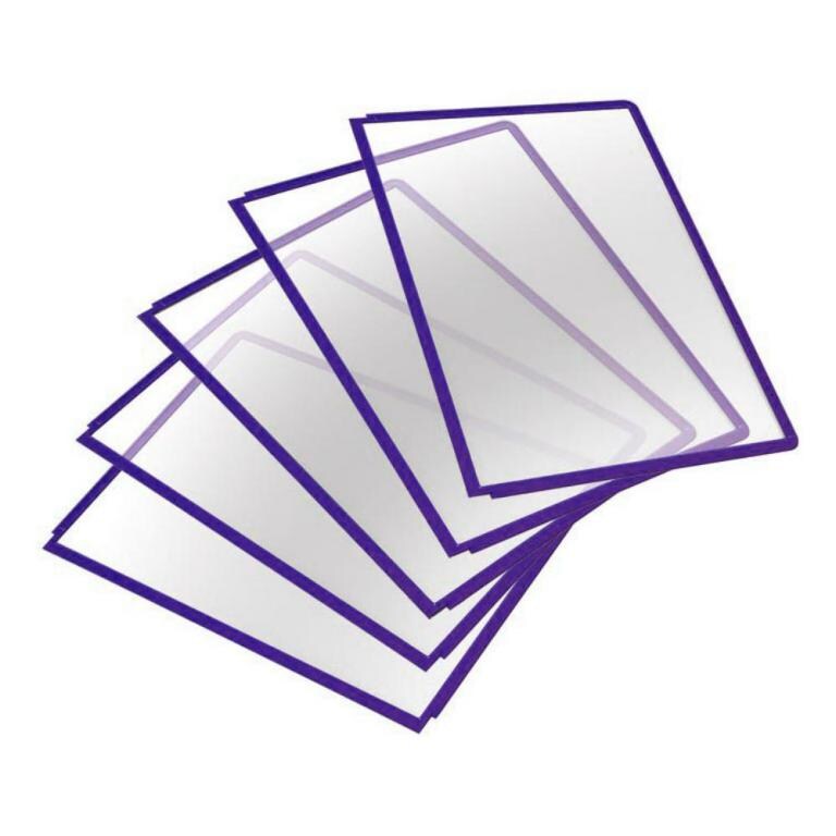 Durable Sichttafel Sherpa Panel A4 blauviolett Packung mit 5 Stück Image