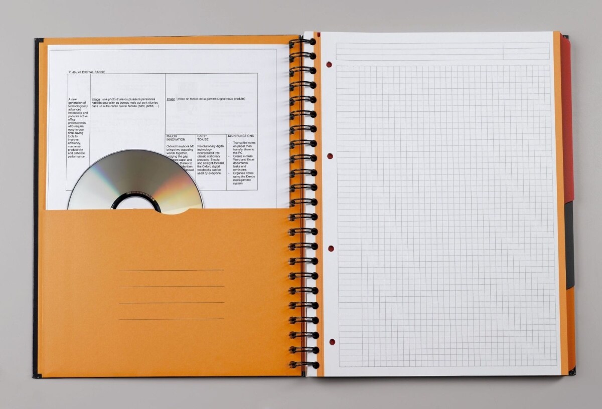 Oxford Filingbook International Optik Paper 80 g/qm A4+ 6mm liniert 100 Image