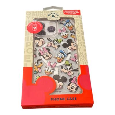Disney Accessories | Disney Mickey & Friends Iphone 13 Pro Max 14 Pro Max Minnie Goofy Phone Case | Color: Pink/Silver | Size: Os