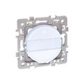 Eur Ohm - Interrupteur poussoir à fermeture avec porte-étiquette - square Blanc