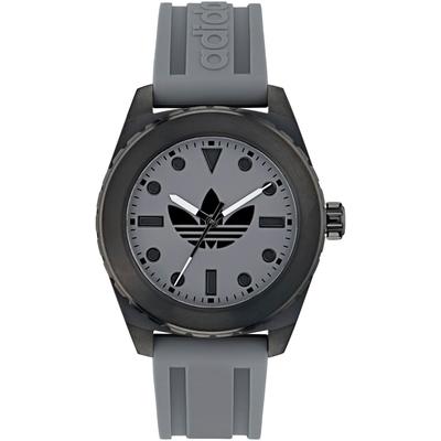 Quarzuhr ADIDAS ORIGINALS "DISCOVERER ONE", grau, Armbanduhren, Damen, Armbanduhr, Herren, Damen, Silikonarmband, wasserabweisend bis 5 bar Image