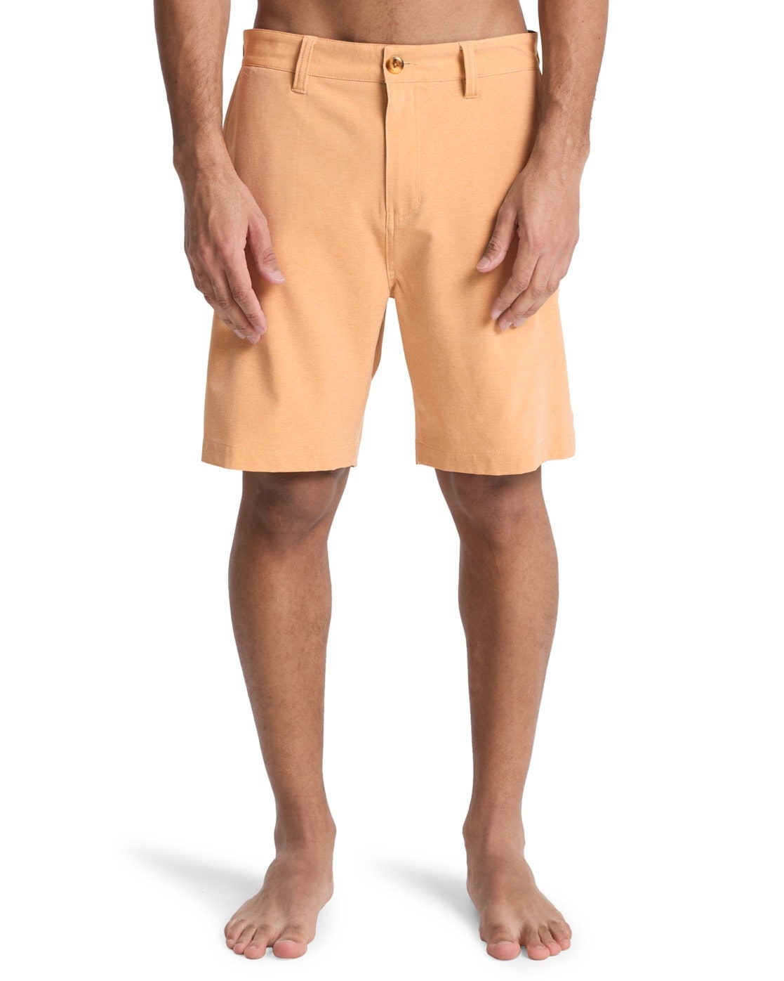 Badeshorts QUIKSILVER "Union Heather Amph 19", Herren, Gr. 36(XL), US-Größen, grün (khaki heather), Polyester, Badehosen Badeshorts