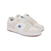 Skateschuh DC SHOES "Manteca 4 S", Gr. 10(43), weiß (weiß, blau), Obermaterial: Leder (Kuh) / Futter: Textil / Außensohle: Gummi, Schuhe