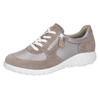 Schnürschuh WALDLÄUFER "HAVY", Damen, Gr. 7,5 (41), grau (taupe), Veloursleder, Textil, sportlich, Schuhe, Sneaker, Halbschuh, Freizeitschuh in Komfortweite H (= sehr weit)