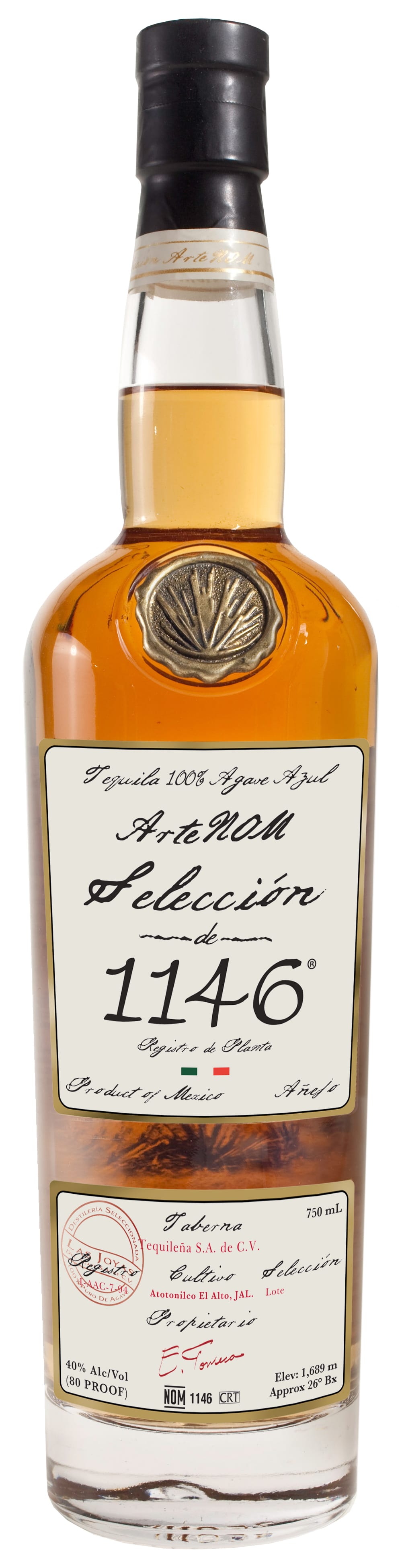 "Tequila Arte NOM Seleccion \"1146\" Anejo Tequila Tequila - Mexico"