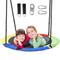 TEMU 1pc Large Size 43" Saucer , 360Â° Rotate Flying Saucer Swing With Swivel, Hanging Straps, Adjustable Ropes, Round Mat Spinner Swing For Tree/swing Set