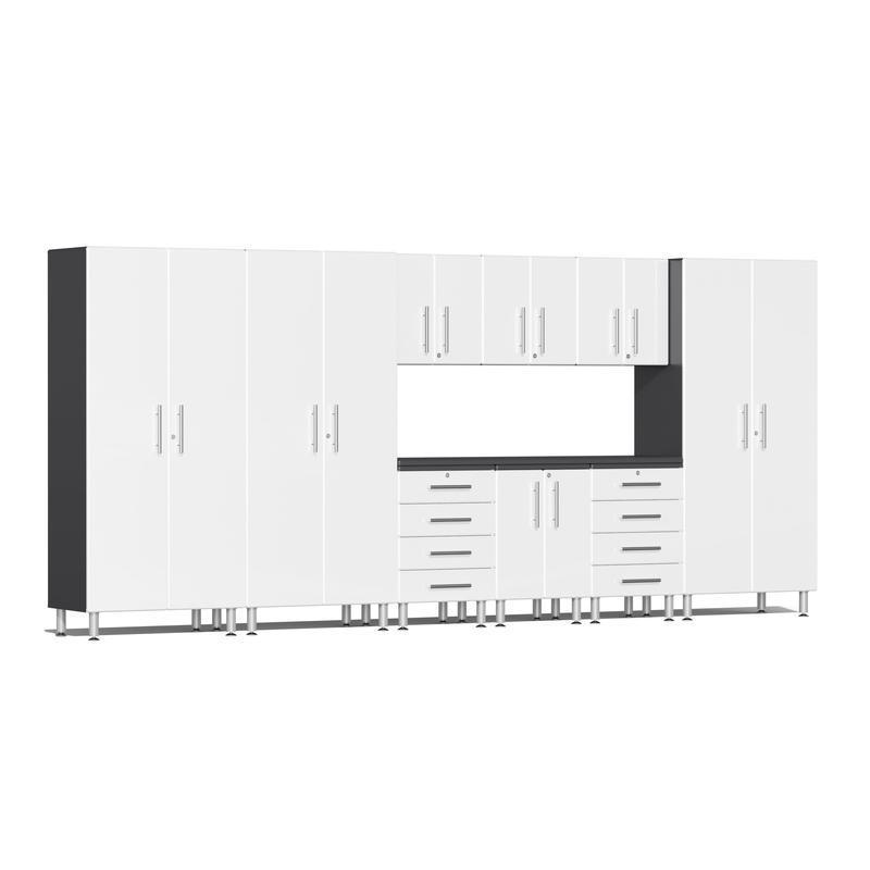 Ulti-MATE Garage Cabinets 10-Piece Workbench Set, Starfire White