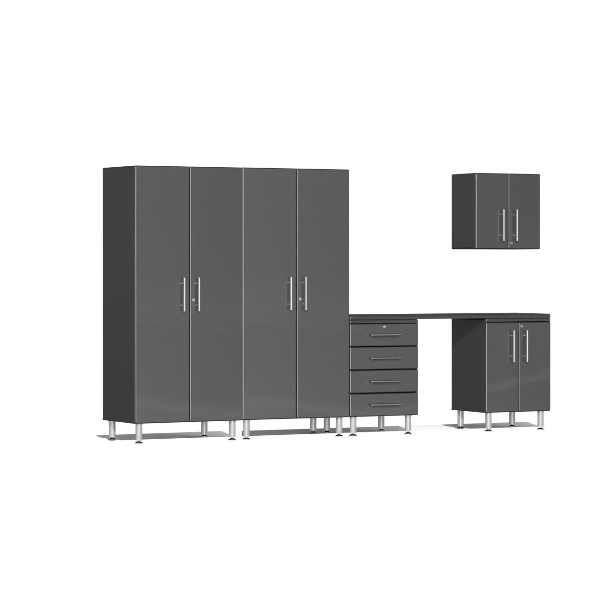 Ulti-MATE Garage Cabinets 6-Piece Workbench Set, Graphite Grey