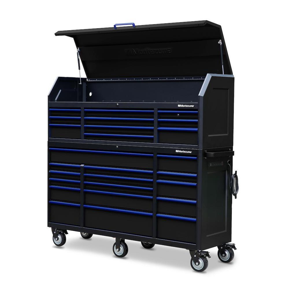 Montezuma 72 x 20 26-Drawer Steel Tool Chest And Cabinet Combo