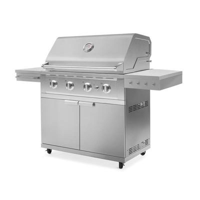 Newage Products Outdoor Kitchen Stainless Steel 2-Piece Grill Cart with Performance Grill, 36 / Natural Gas (NG)