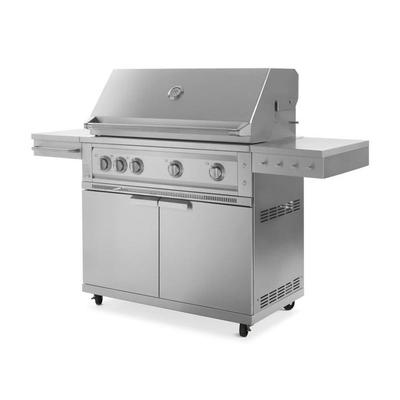 Newage Products Outdoor Kitchen Stainless Steel 2-Piece Grill Cart with Platinum Grill, 36 / Liquefied Propane (LP)