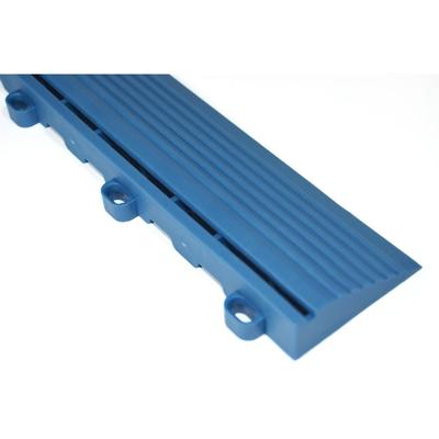 Swisstrax Island Blue Pro Series Looped Floor Tile Edge Piece (10 Pack)