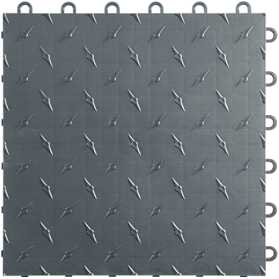 Swisstrax Rubber Home Gym Slate Grey Flooring Tiles (10 Pack)