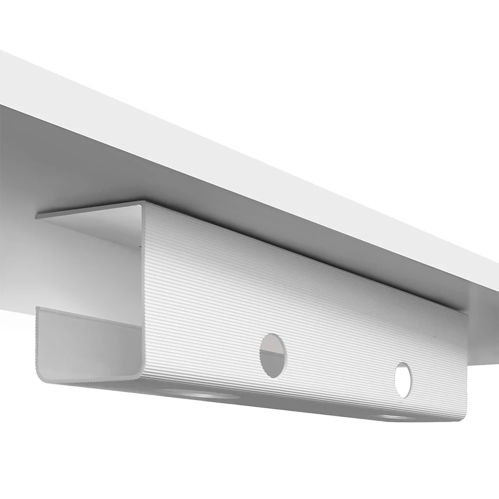 1 Packung Kabelmanagement-Tablett mit großem Fassungsvermögen, Kabelablage unter dem Schreibtisch, PVC-Steh-Schreibtisch-Kabelmanagement, Schreibtisch-Kabel-Organizer – weiß