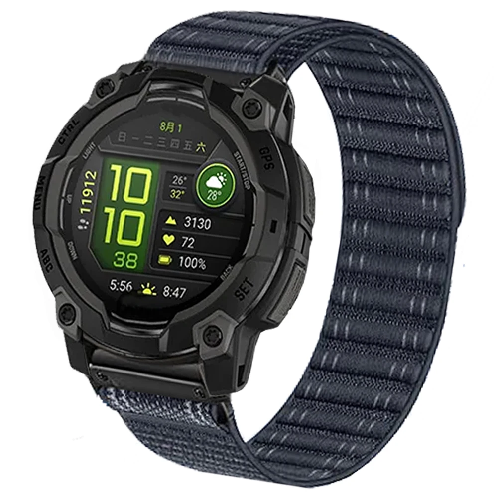 Uhrenarmband für Garmin Instinct 3 2X 45mm 50mm Nylon Armband Gürtel Fenix 8 E 7 7X 6 6X 5X Plus/Descent G2/965 955 Smartwatch Band Image