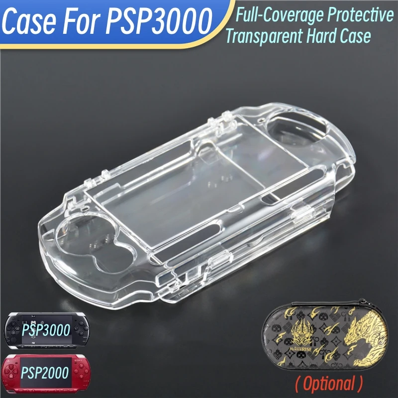 Transparente Hartschale für PSP3000 PSP2000 Spielekonsole Vollflächige Schutzhülle für PSP Crystal Protector Case Image