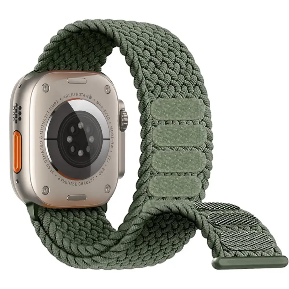 Geflochtene Solo-Schlaufe für Apple-Uhren armband 45mm 49mm 44mm 40mm 41mm 42mm Correa-Armband iwatch Serie 9 7 3 5 4 se 6 8 Ultra-Armband Image