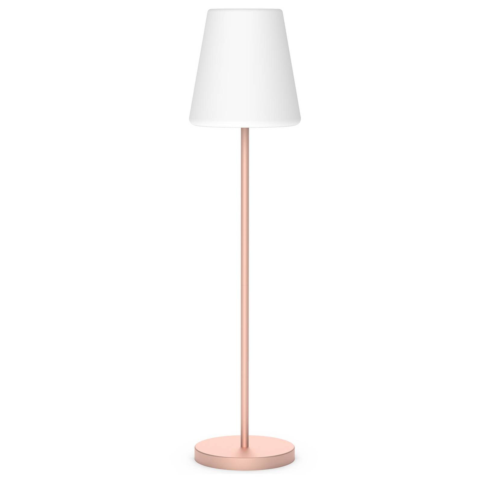 Newgarden Lola Slim 180 Solar-Stehlampe rosegold 180, dimmbar, violett / pink / rose, Metall