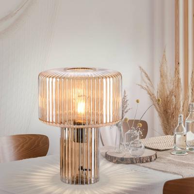 Paul Neuhaus Tischlampe Fungus, creme / amber, für Wohn- / Esszimmer, Glas, Modern, Tischlampe Image