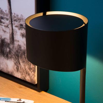 Lucide Nachttischlampe Knulle, schwarz, für Wohn- / Esszimmer, Metall, Modern, Tischlampe Image
