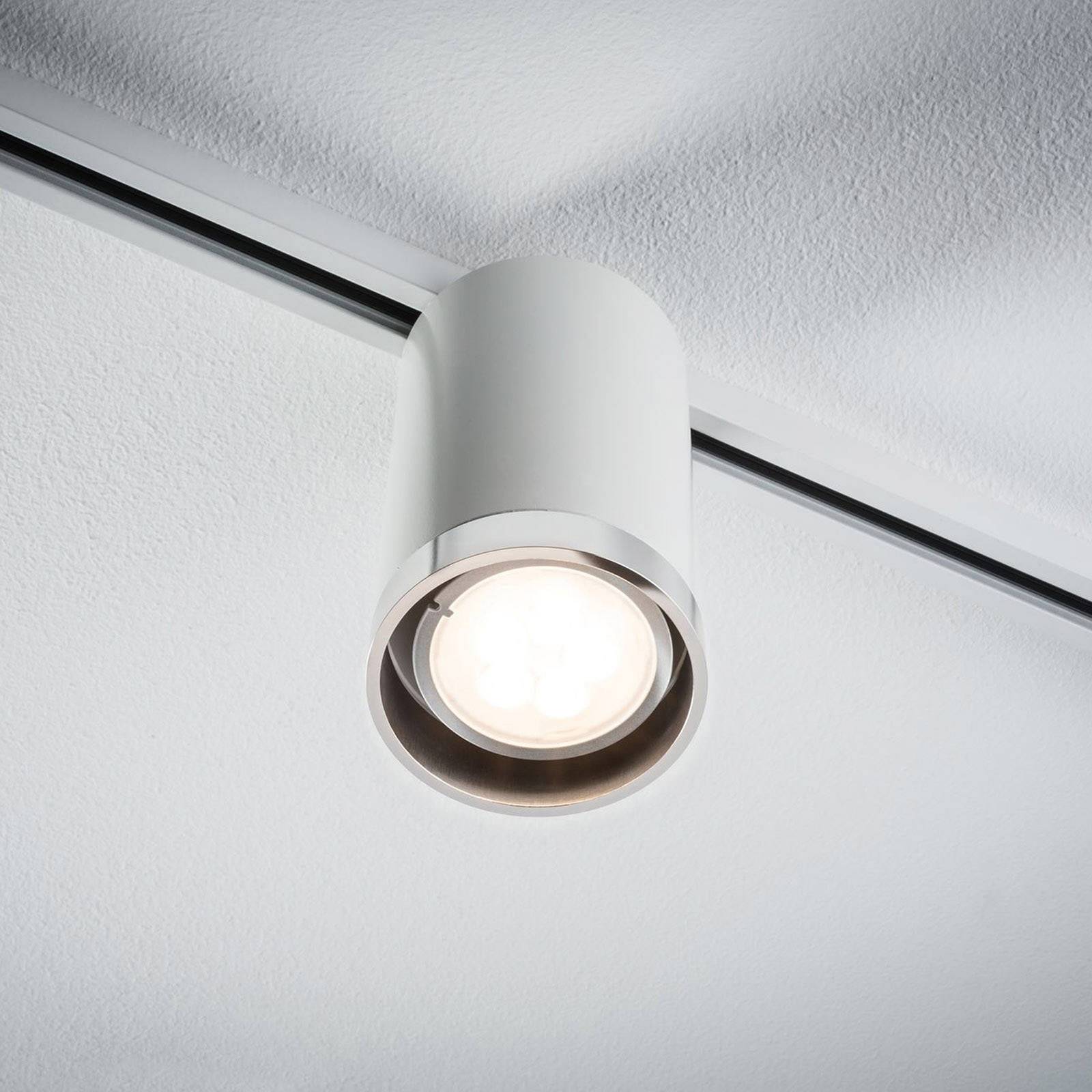 Paulmann URail Spot Tube weiß Tube, dimmbar, weiß / opal, Metall, Modern