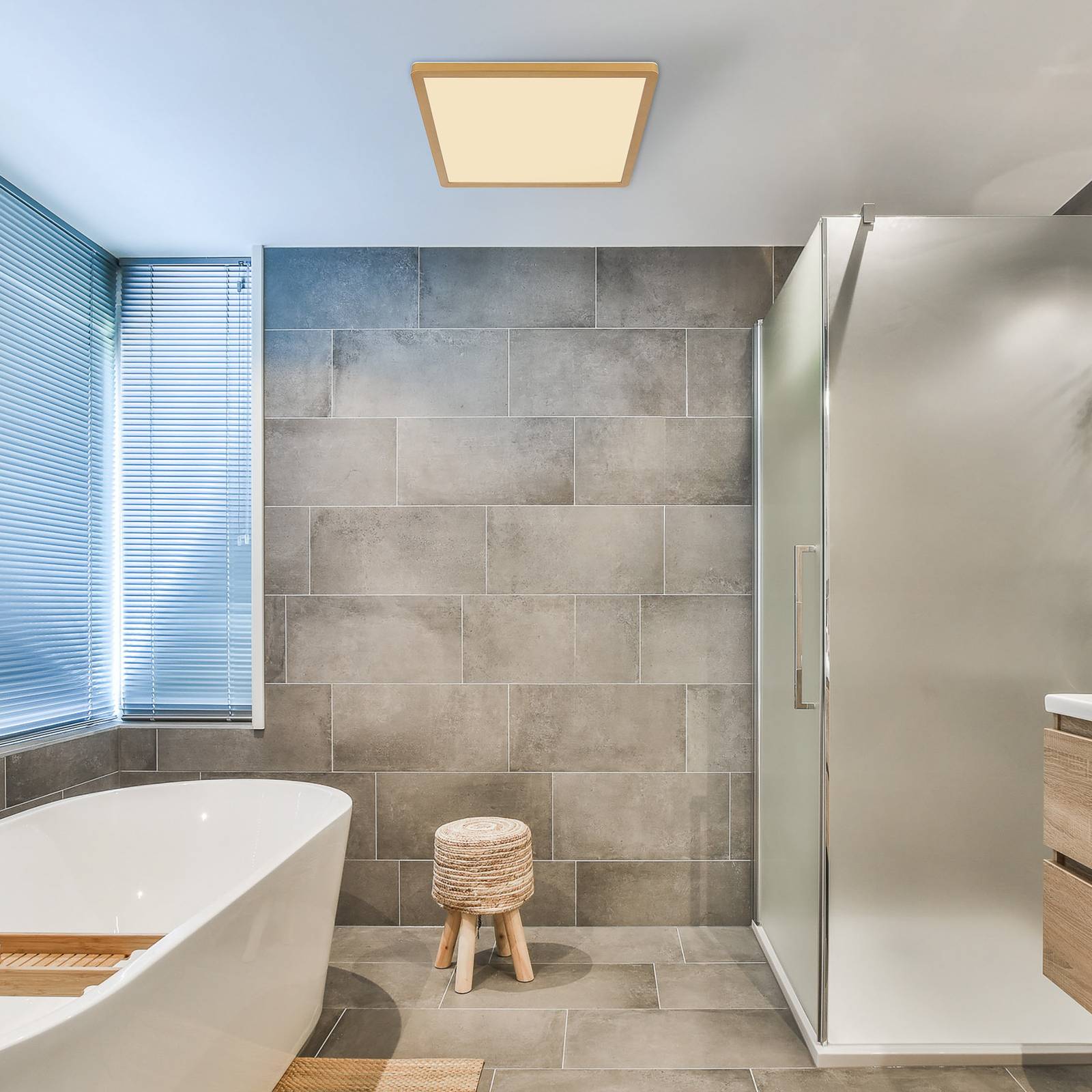 Globo LED Deckenlampe Sapana, dimmbar, messing / gold, für Wohn- / Esszimmer, Kunststoff, Modern, LED Deckenleuchte