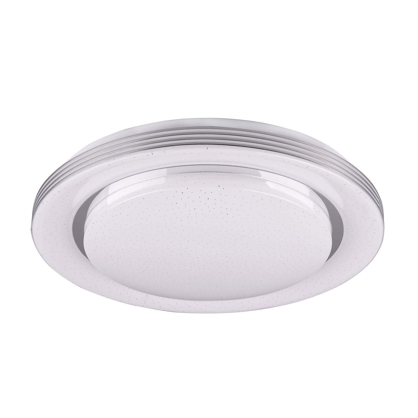 Reality Leuchten LED-Deckenlampe Atria, Ø 48 cm, weiß, Kunststoff, CCT dimmbar, weiß / opal, für Wohn- / Esszimmer, Kunststoff, Modern, LED Deckenleuchte