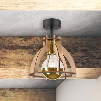 Deckenlampe Falou Envostar, dimmbar, Holz hell, für Wohn- / Esszimmer, Holz, Skandinavisch, Deckenlampe Image