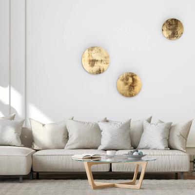 Wandlampe Ring S Nowodvorski Lighting, messing / gold, für Wohn- / Esszimmer, Holz, Modern, Wandleuchte, Wandlampe Innen Image