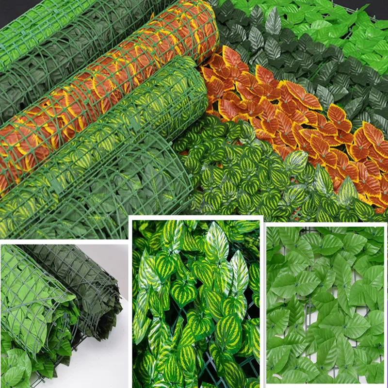 Künstliche Pflanzenhecke, Balkon-Schatten, Sicherheitsschutz, künstliche Blatthecke für Zuhause, Arbeitszimmer, Heimdekoration Image