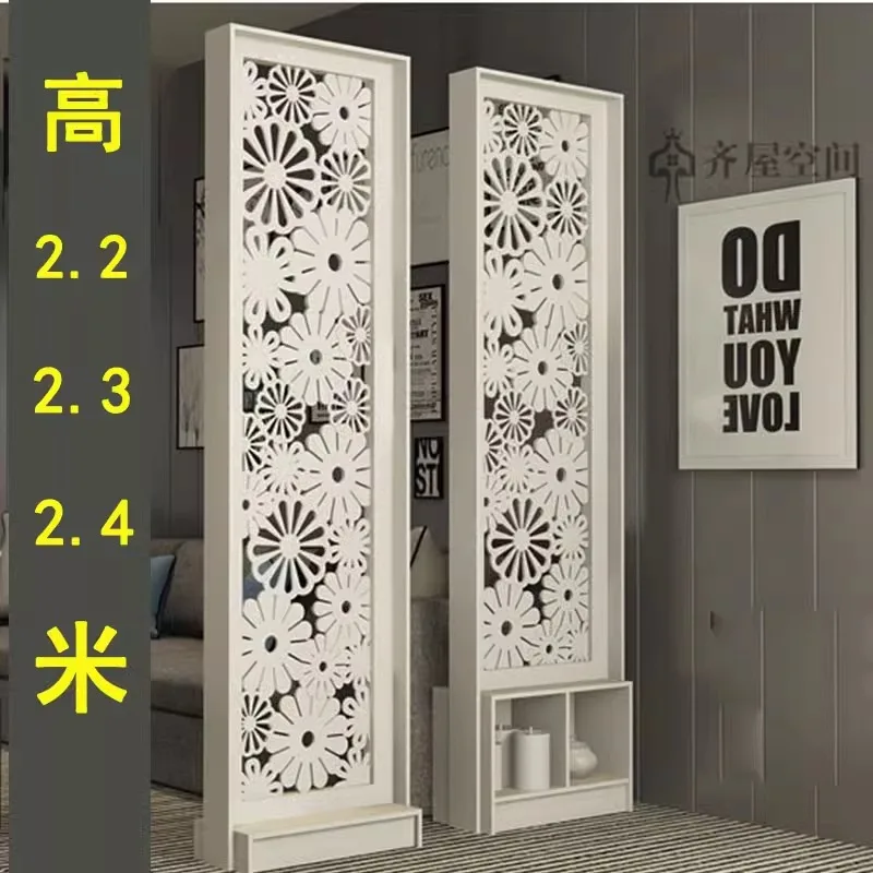 Wohnzimmer-Bildschirm, einfacher moderner Modebildschirm, kreative Trennwand, dekorativer Schrank, einfaches Wohnzimmer, doppelseitige Bewegung Image