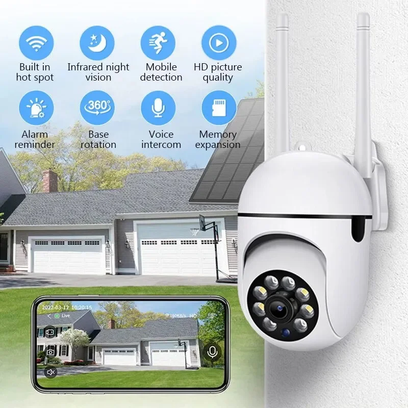 1080P HD 2,4G WIFI IP Kamera Überwachung Cam Outdoor Micro Nachtsicht Drahtlose Wasserdichte Sicherheit Schutz Image