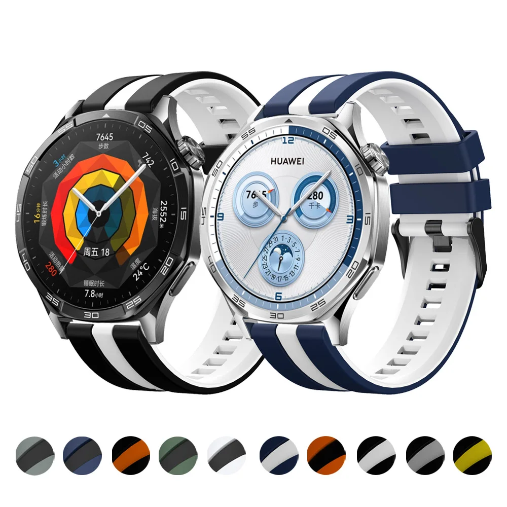 Silikon 20 22 mm Armband für HUAWEI WATCH GT 5 4 46 mm Band GT 3 2 46 mm 42 mm WATCH 4 3/HONOR Magic Watch 4 GS 3 Pro Armband Correa Image