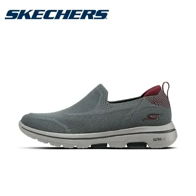 Skechers Shoes for Men "GO WALK 5" Slip-on Casual Shoes with Cushioning, Breathability, Easy On and