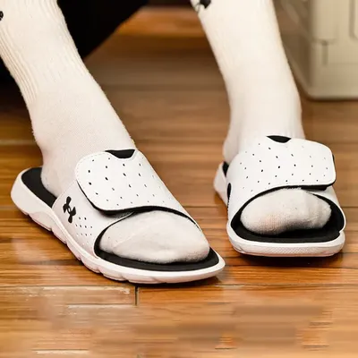 Under Armour women's shoes slippers 2025 new sports shoes home casual sandals breathable outdoor
