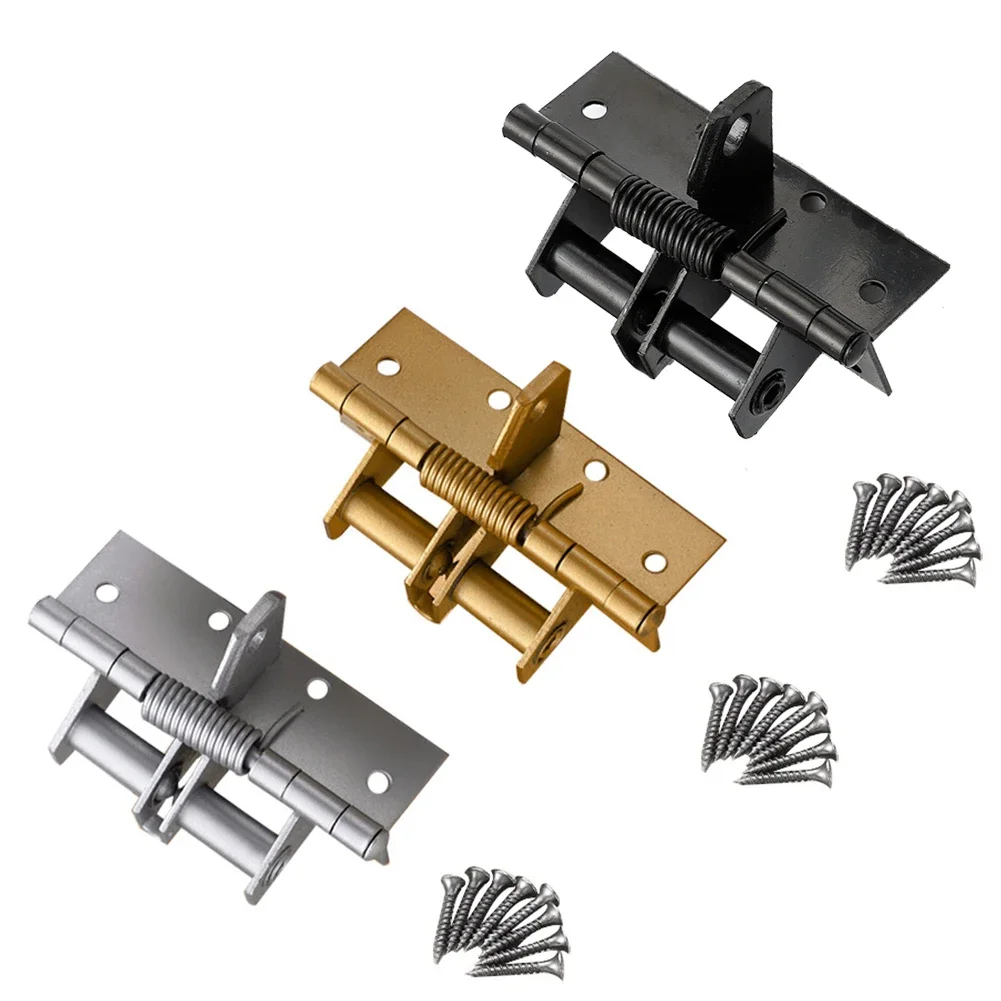 Selbst schließendes Feder tür scharnier unsichtbar 4-Zoll-Schranktürscharnier Rostschutz automatische Tür schließer Scharnier Tür schließ ausrüstung