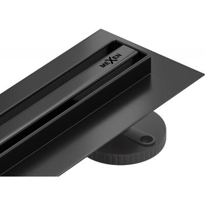 Mexen - Flat 360° Slim linearer Duschablauf 120 cm, Schwarz - 1741120
