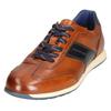 Slip-On Sneaker BUGATTI, Herren, Gr. 41, braun (cognac used), Leder, sportlich, Schuhe, Halbschuh, Slipper, Businessschuh mit Kontrastbesatz