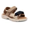 Sandale BISGAARD "nico Weite: normal", Kinder, Gr. 27, braun, beige, natur, navy, Textil, colorblocking, sportlich, Schuhe, Trekkingschuh, Badeschuh, Klettschuh, Größenschablone zum Download
