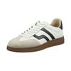 Sneaker GANT "Cuzmo", Herren, Gr. 45, schwarz-weiß (weiß, schwarz), Veloursleder, Leder, kontrastfarbene Details, sportlich, Schuhe, Retro Sneaker, Schnürschuh mit Lederinnenausstattung