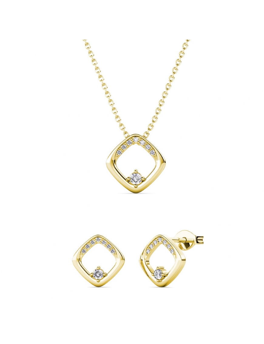 Adelise Set : Gold und Kristall Image