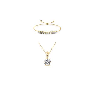 Kristall Mia Geburtsstein Set - Gold und Kristall Image