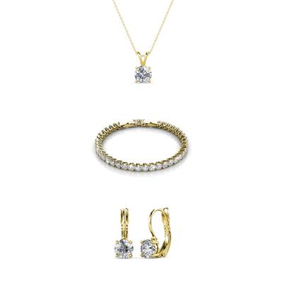 Runde Venus-Sets - Gold und Kristall Image