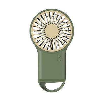 Foldable Cartoon Mini Fan – USB Rechargeable Handheld Fan with Hiking Buckle, Ideal for Kids or Travel