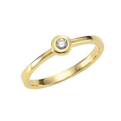 Orolino - Ring 750/- Gold Brillant weiß 0,07ct. Ringe 1 ct Damen (618.99 € / 1 ct) Image
