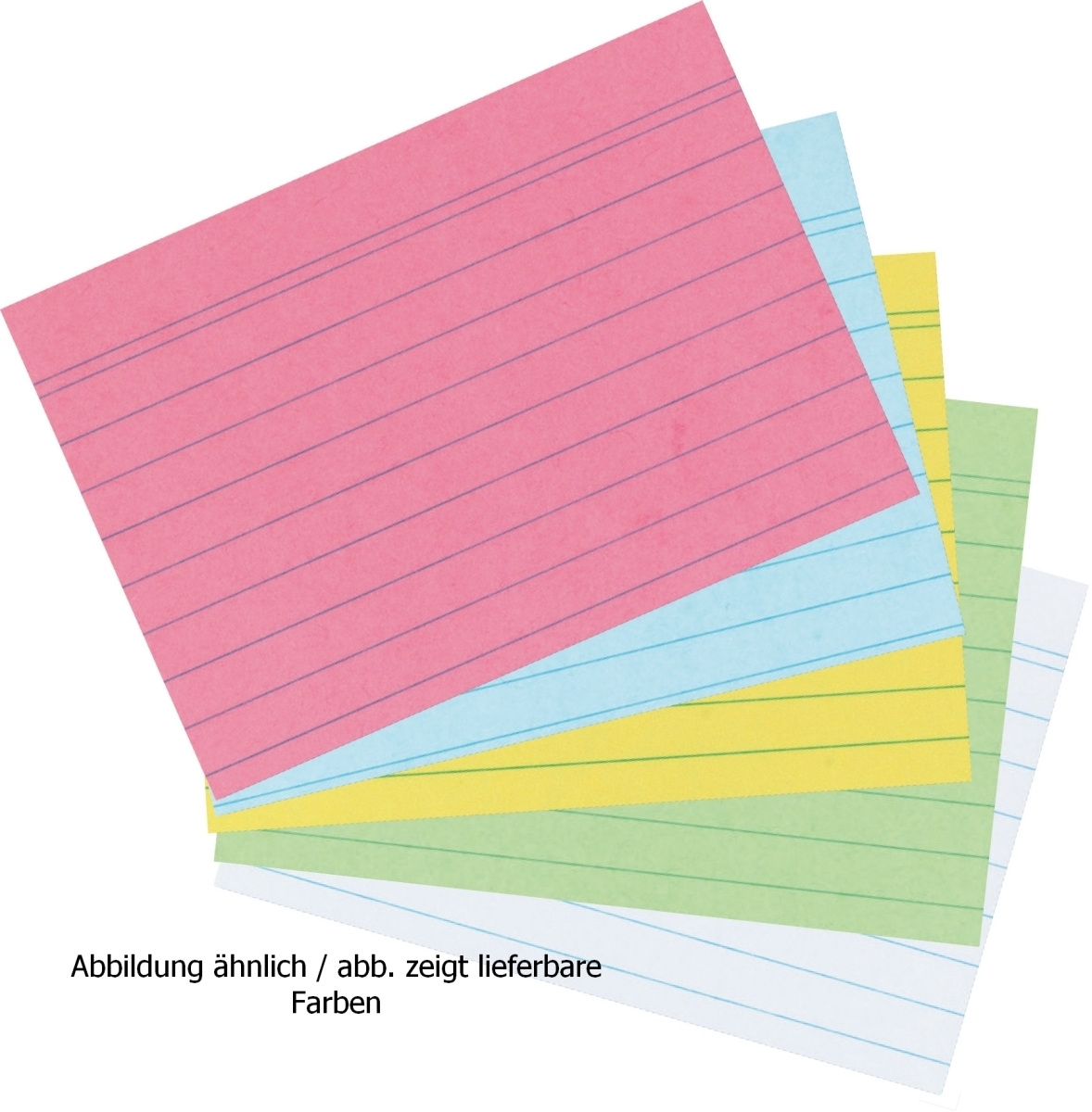 herlitz Karteikarten A7 liniert rosa VE=100 Stück Image