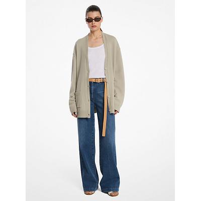 Michael Kors Cashmere Oversized Cardigan Natural S