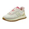 Sneaker GANT "Caffay", Damen, Gr. 37, weiß (weiß kombiniert), Nylon, Veloursleder, kontrastfarbene Details, casual, Schuhe, Schnürschuh, Runner Sneaker mit markanter Laufsohle
