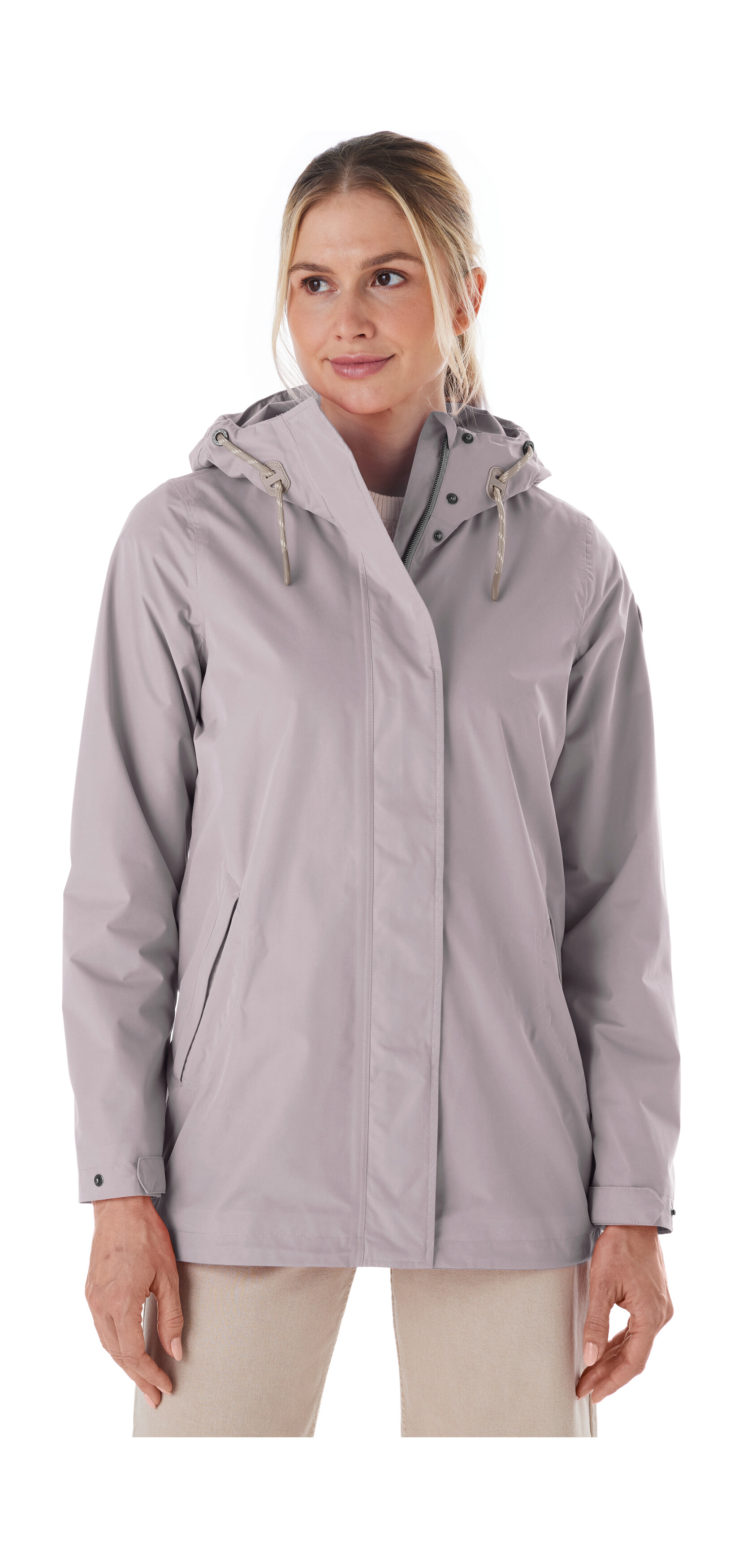 Funktionsjacke "Damen Funktionsjacke OOGS 1", Damen, Gr. 48, lila (lavendel), Oberstoff: 100% Polyester, Futter: 100% Polyester, G.I.G.A. DX BY KILLTEC, Jacken, Wasser- und winddichte Damenjacke, regulierbar, PFAS-frei imprägniert Image