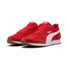 Sneaker PUMA "ST MILER", Gr. 42,5, for all time rot, puma weiß, gum, Textil, sportlich, Schuhe